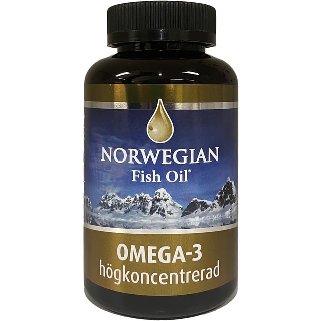 Biosan Norwegian Fish Oil Omega-3 Högkoncentrerad 180 kapslar