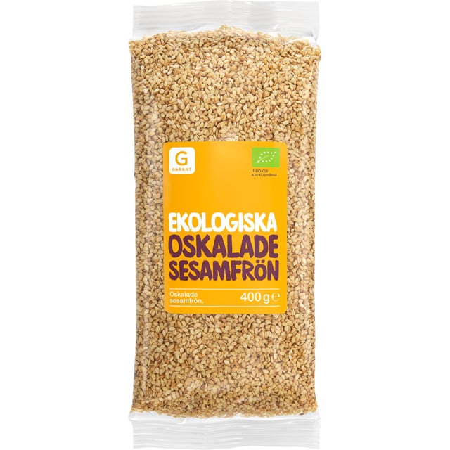 Garant Sesamfrön Oskalade Eko 400 g