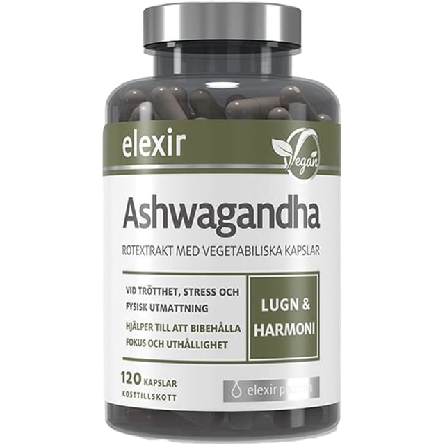 Elexir Pharma Ashwagandha 120 kapslar