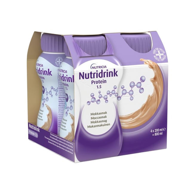 Nutridrink Protein Mocca Näringsdryck 4 x 200 ml