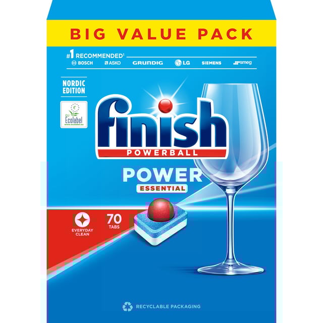 finish Power Essential Disktabletter 70st