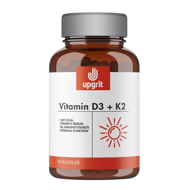 Upgrit Vitamin D3 + K2 90 kapslar