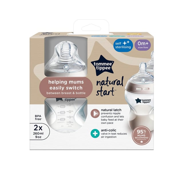 Tommee Tippee Natural Start Flaska 2-pack 260 ml
