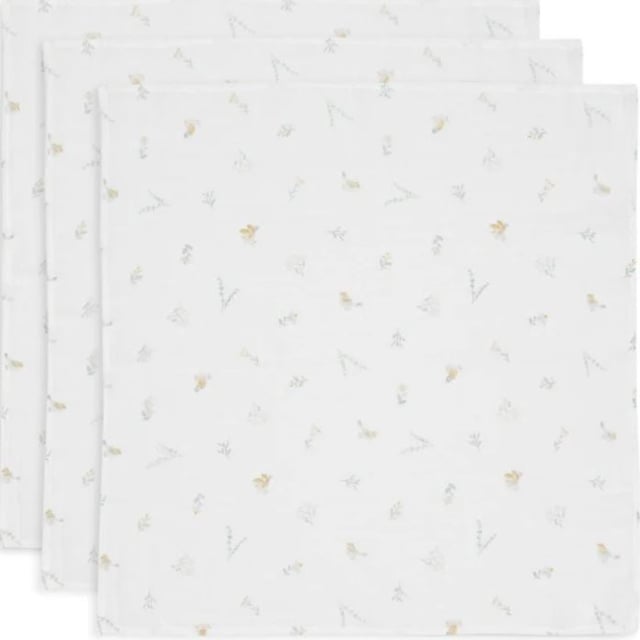 Jollein Muslinfilt 70x70cm Lovely Birds 3-pack