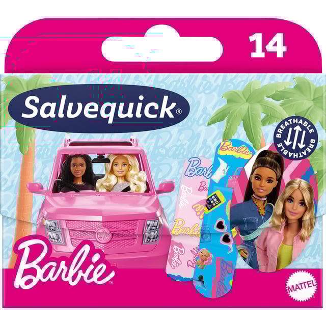 Salvequick Barbie Plåster 14 st