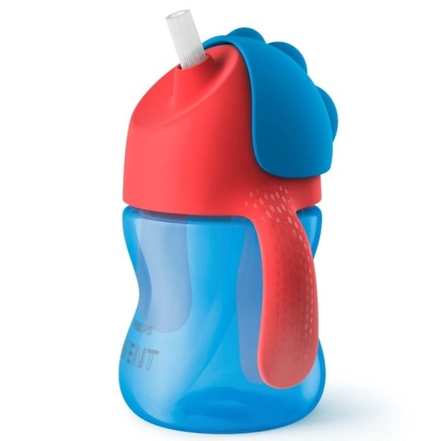 Philips Avent Sugrörsmugg Bendy Blå & Röd 200 ml