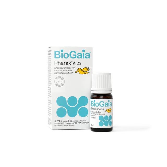 BioGaia Pharax Kids D-droppar & Mjölksyrabakterier 5 ml