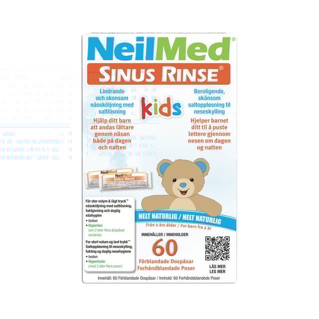 NeilMed Sinus Rinse Kids Saltpåsar Refill 60 st