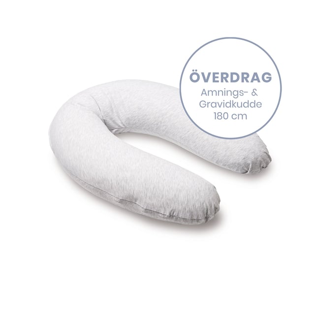 Doomoo Överdrag Amning & Gravidkudde Melerad Vit