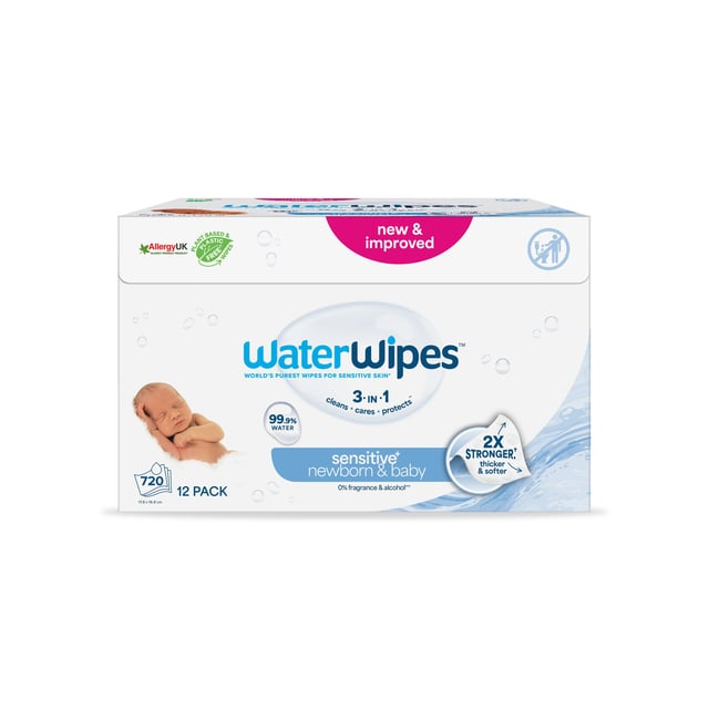WaterWipes Våtservett Plastfri Big Pack 12  x 60 st