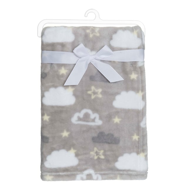 Fresh Kid Filt Moln Deluxe grå 75x100cm