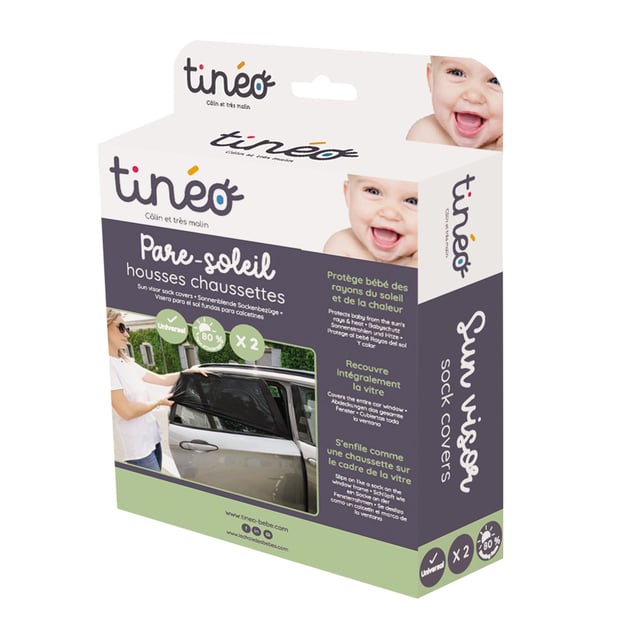Tinéo Solskydd - Dra-på för Bilruta (2 st)
