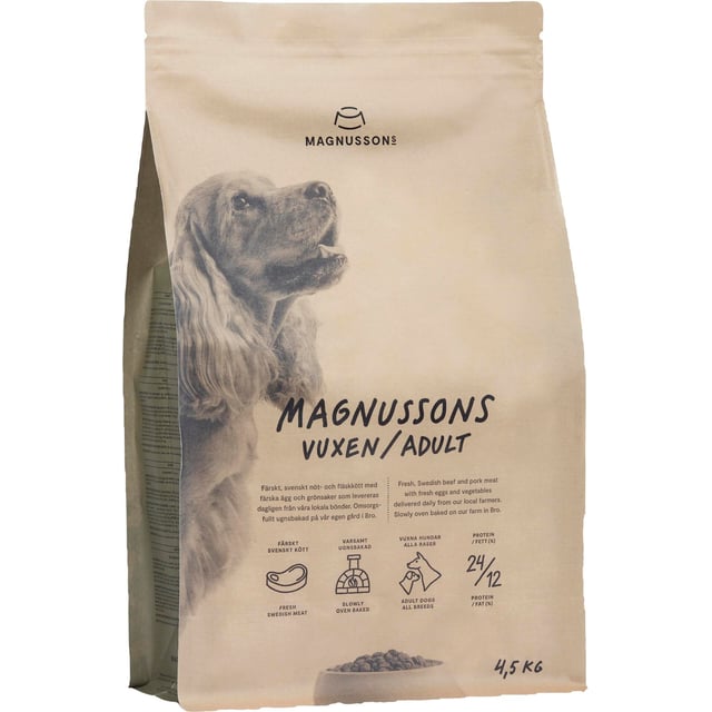 Magnusson Torrfoder Vuxen Meat & Biscuit 4,5 kg