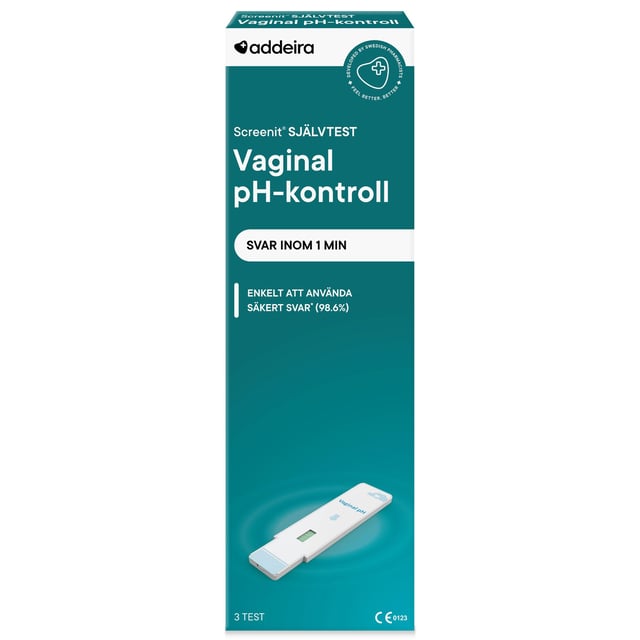addeira Screenit Självtest Vaginal pH 3 st