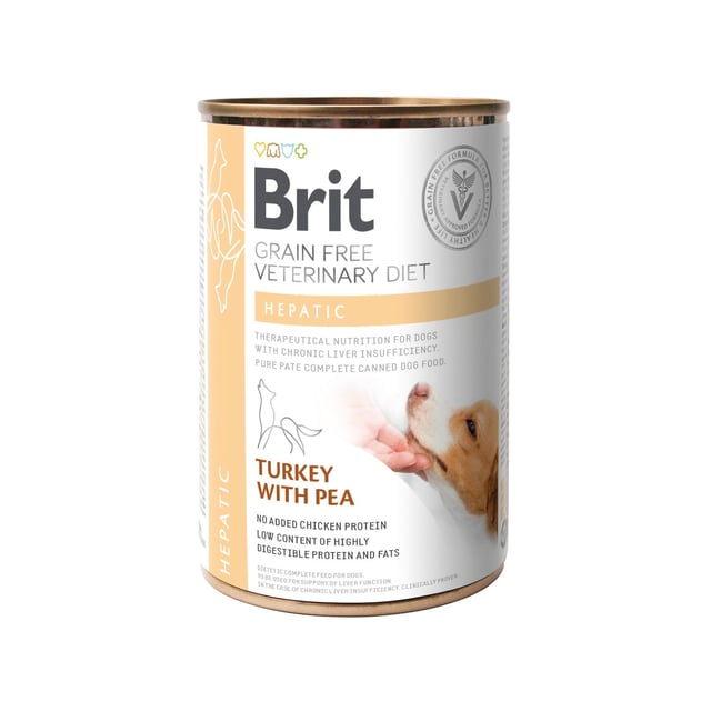 Brit Veterinary Diet Brit Grain-Free Vet Diets Dog Can Hepatic 400 g