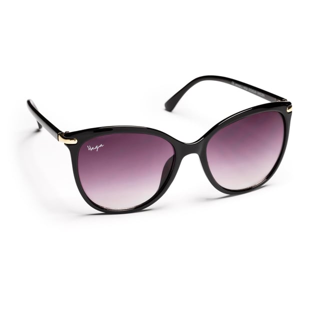 Haga Eyewear Athens Shiny Black Gradient Purple lens