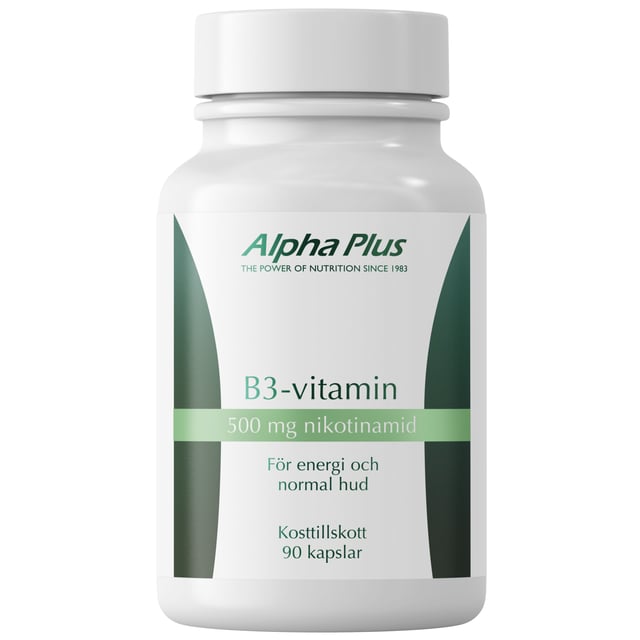 Alpha Plus B3-vitamin 90 kapslar