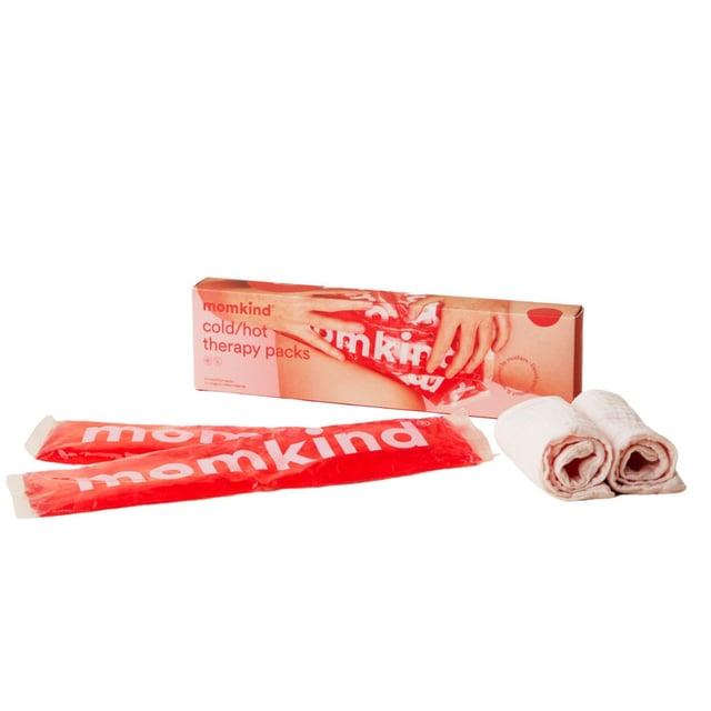 momkind Isbinda och Värmekudde 2 Förpackningar och 2 Bomullshylsor
