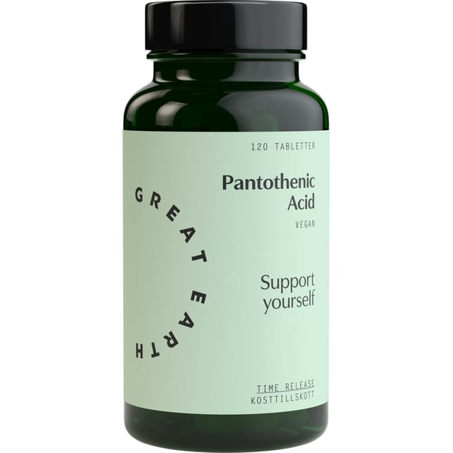 Great Earth Pantothenic Acid 120 tabletter