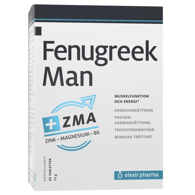 Elexir Pharma Fenugreek Man Kosttillskott 60 tabletter