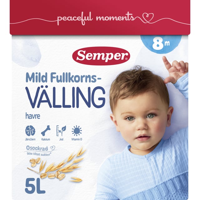 Semper Fullkornsvälling mild 8 mån 5 liter