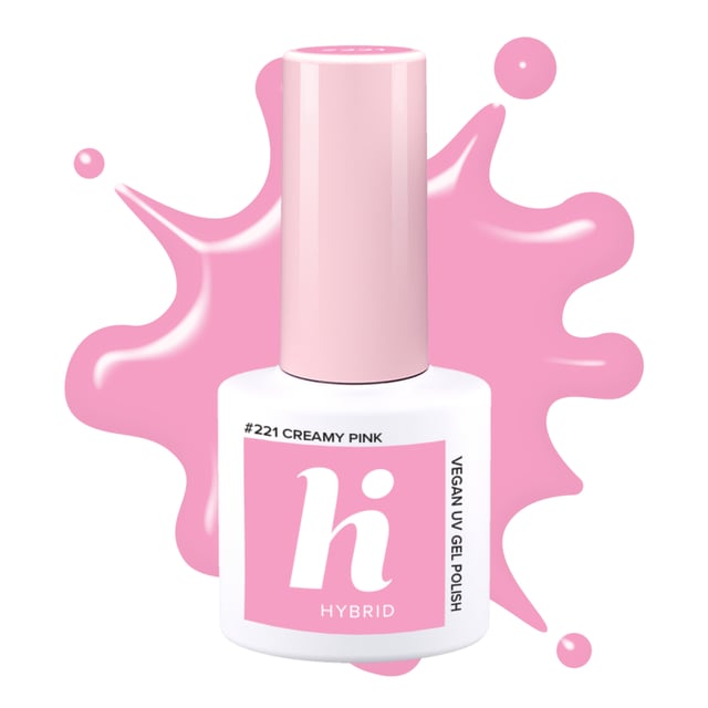 hi hybrid #221 UV Gel Polish Creamy Pink 5 ml