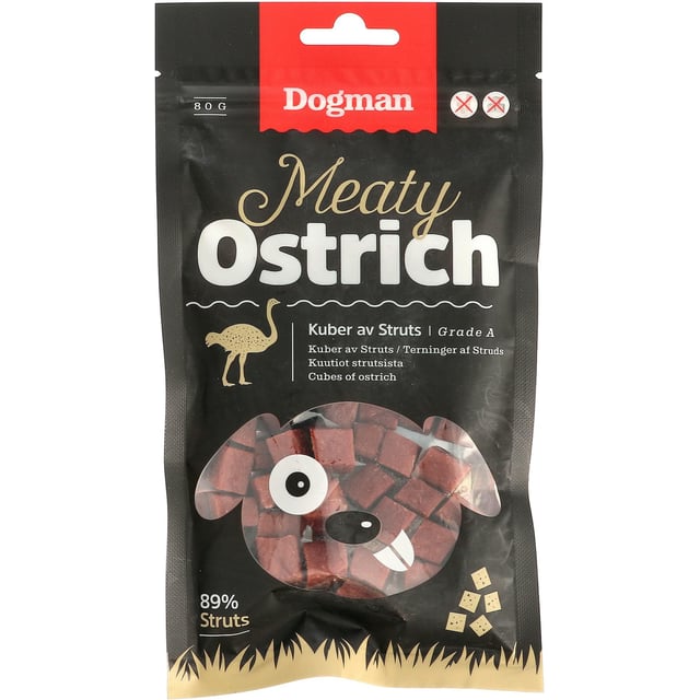 Dogman Kuber av struts 80g