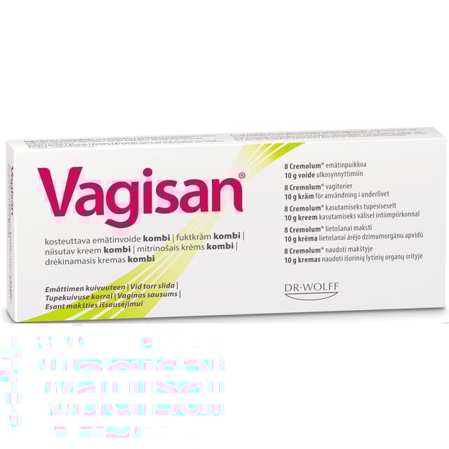 Vagisan Fuktkräm Kombi vaginal 8 st