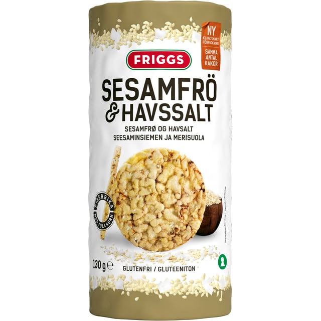 Friggs Majskakor Sesamfrö & Havssalt 130 g