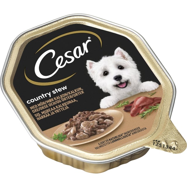 Cesar Country Hundmat med Nötkött 150 g