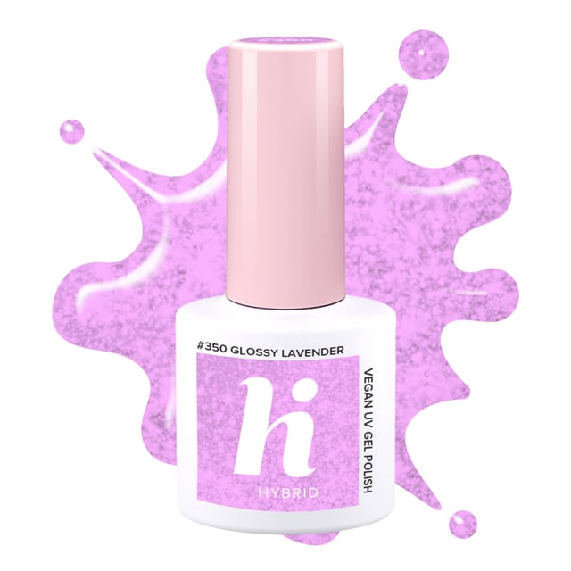 hi hybrid #350 UV Gel Polish Glossy Lavender 5 ml