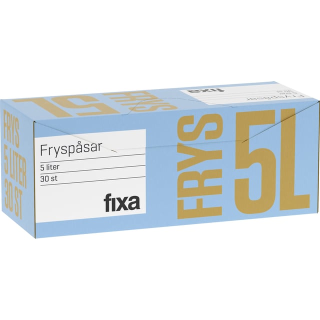 Fixa Fryspåsar 5 Liter 30 st