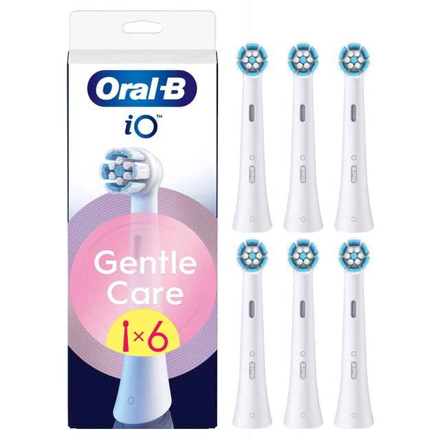 Oral-B iO Gentle Care Tandborsthuvuden Vit 6 st