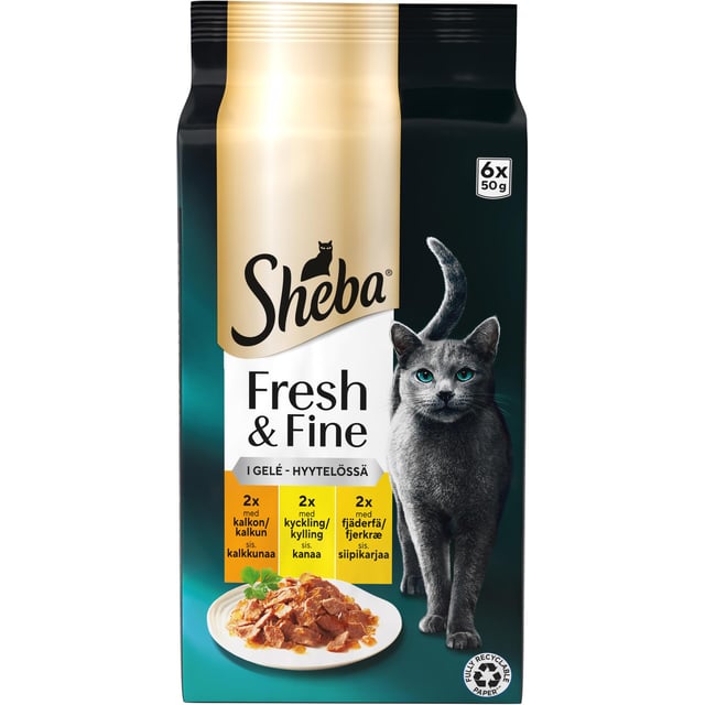 Sheba Fresh & Fine Fågel i Gelé 300 g