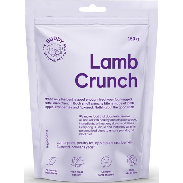 BUDDY Lamb Crunch Hundgodis 150 g