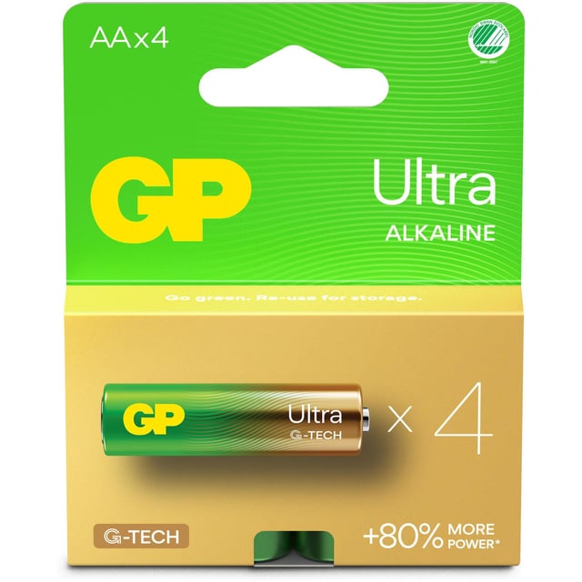 GP Batteries Ultra Alkaline AA LR6 Svanenmärkt 4 st