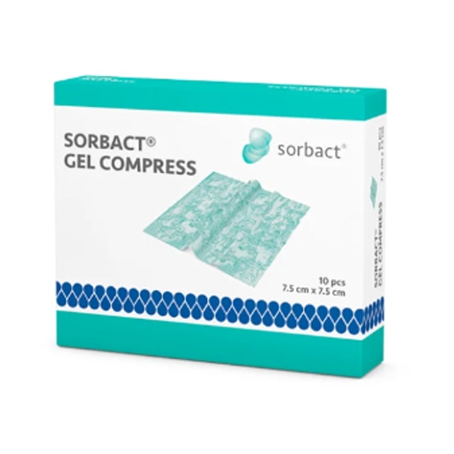 Sorbact Gel Compress 7,5 x 7,5cm 10st