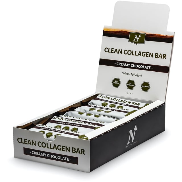 Nyttoteket Clean Collagen Bar Creamy Chocolate 12x50 g