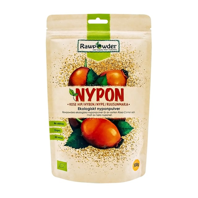 Rawpowder Nyponpulver 300 g EKO