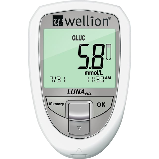 Wellion Luna Trio-Mätare Vit