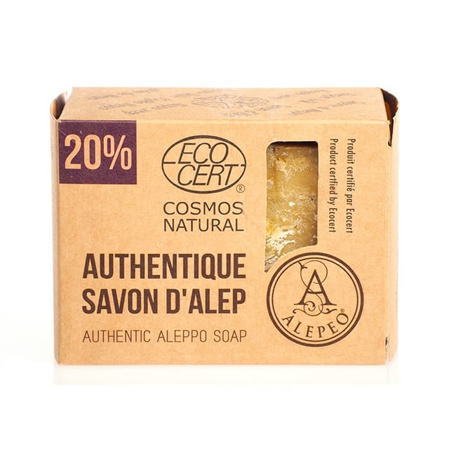 Alepeo Aleppotvål 20% Lagerbärsolja 200g