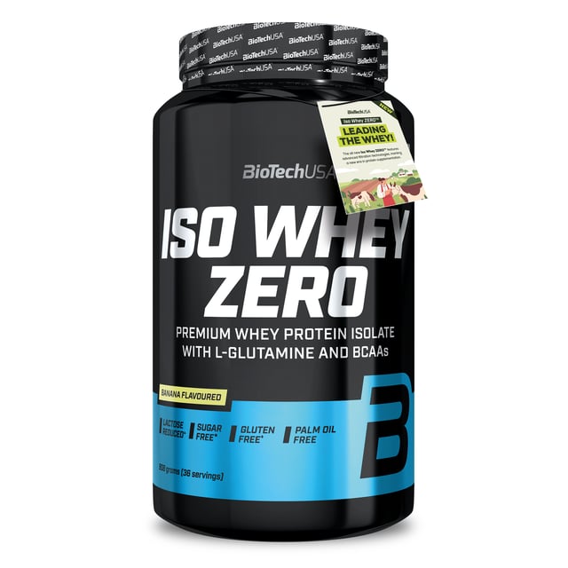 Iso Whey Zero Laktosreducerat Vassleproteinisolat Banan 908 g