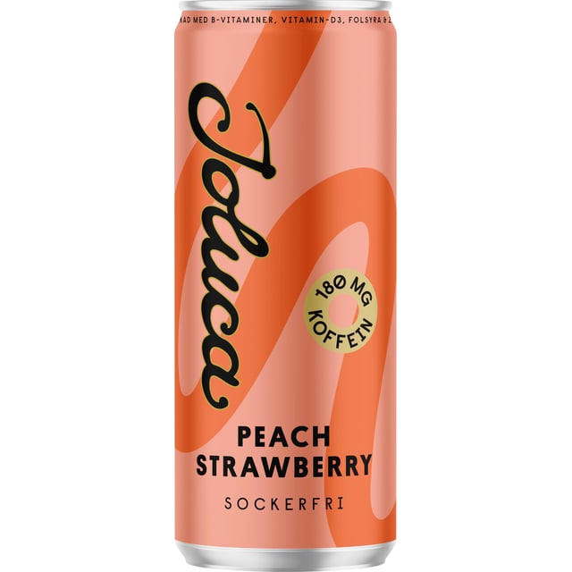 Joluca Energidryck Peach Strawberry 330 ml