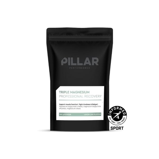 Pillar Performance Triple Magnesium Professional Recovery Powder Lemon Lime Pouch 200g