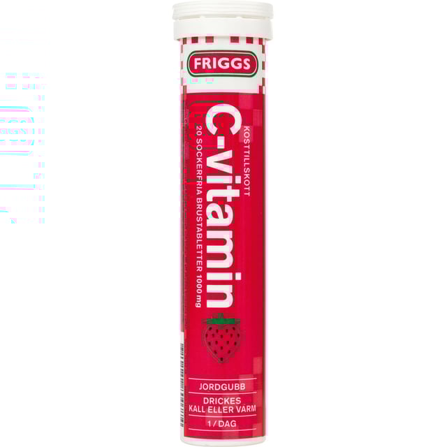 Friggs C-Vitamin Jordgubb 20 brustabletter