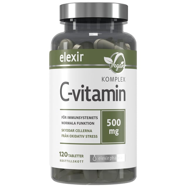 Elexir Pharma Kosttillskott C-vitamin 120 tabletter