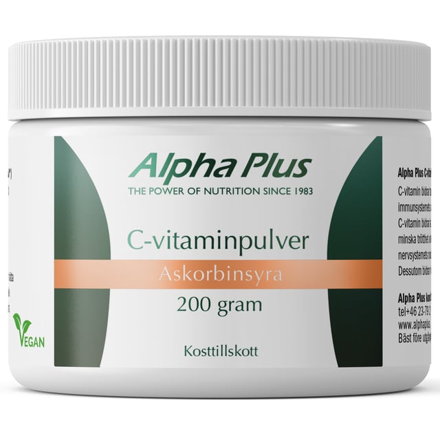 Alpha Plus C-vitaminpulver 200 g