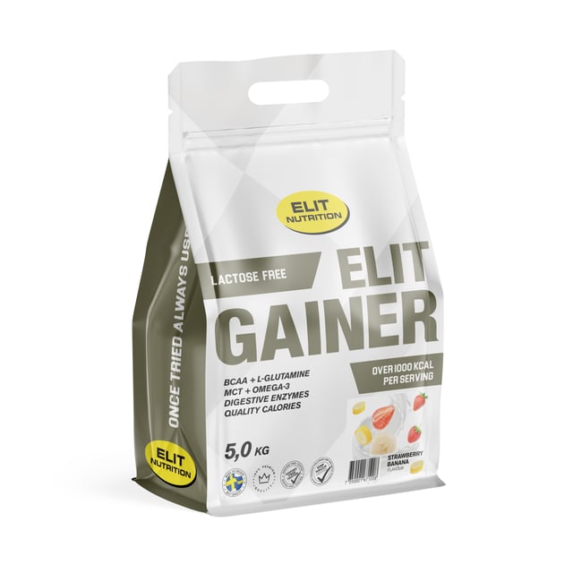 Elit Nutrition Gainer Laktosfri Strawberry Banana 5000 g