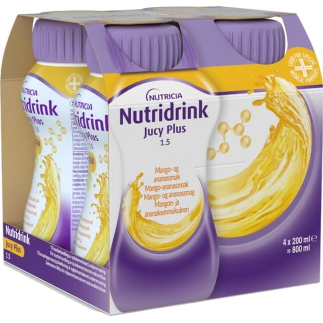 Nutridrink Jucy Plus Mango-Ananas 4x200 ml
