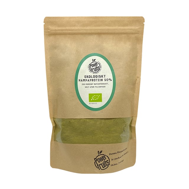 Powerfruits Hampaprotein 50 % Eko 500 g